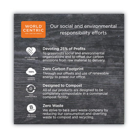 World Centric® TPLA Compostable Cutlery, Knife, 6.7", White, 750/Carton