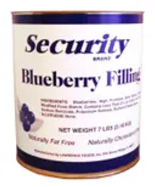 Security Blueberry Filling, 7 Pounds, 6 Per Case