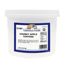 Lawrence Foods Chunky Apple Topping, 7 Pounds, 4 Per Case