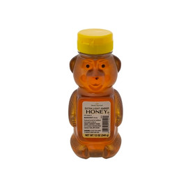 Sweet Harvest Foods Bears Honey Bottle, 12 Ounce, 12 Per Case