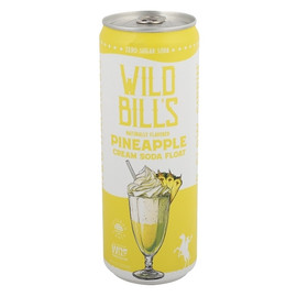 Wild Bill s Olde Fashioned Soda Co. Sugar Free Pineapple Cream Soda Float, 12 Ounce, 12 Per Case
