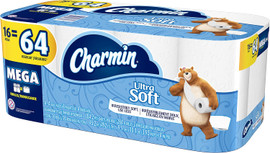 Charmin Ultra Soft Toilet Tissue Unscented, 16 Count
