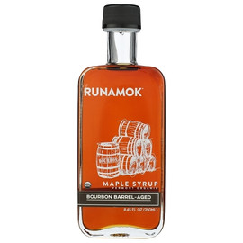 Runamok Maple Organic Bourbon Barrel Aged Maple Syrup, 8.45 Fluid Ounce, 6 Per Case