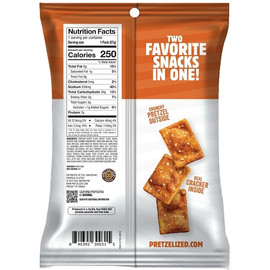 Pretzelized Snacks Cheddar Pretzel Crackers, 2 Ounce, 8 Per Case