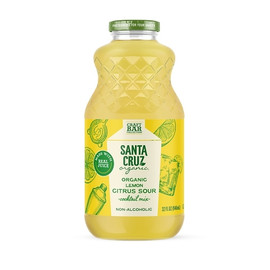 Santa Cruz Organic Organic Lemon Citrus Sour Non Alcoholic Mix, 32 Fluid Ounce, 6 Per Case