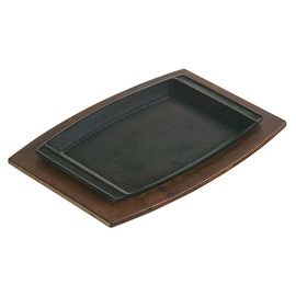 Lodge Rectangle Wood Walnut Underliner, 6 Each