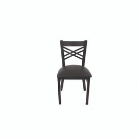 JMC Furniture X Series Chair, Supports Up To 300 Lb, 18" Seat Height, Black Seat, Black Back, Black Base