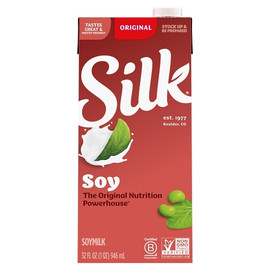 Silk Plain Soymilk, 32 Fluid Ounce, 12 Per Case