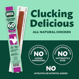 Mighty Spark Food Co Teriyaki Chicken Snack Stick Multipack, 4 Ounce, 8 Per Case