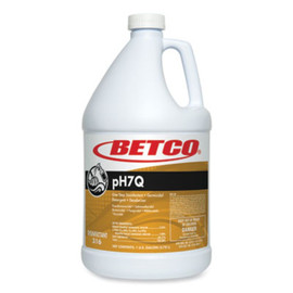 Betco® pH7Q Dual Neutral Disinfectant Cleaner, Lemon Scent, 1 gal Bottle, 4/Carton