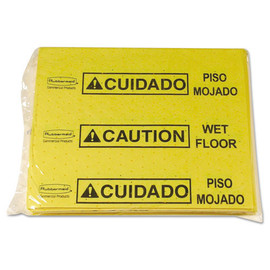 Over-the-spill Pad Tablet W/25 Pads, Yellow/black,14 X 16 1/2