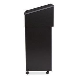 Oklahoma Sound Tabletop Lectern And AV Cart/Lectern Base, 23.75 X 19.87 X 47.5, Black