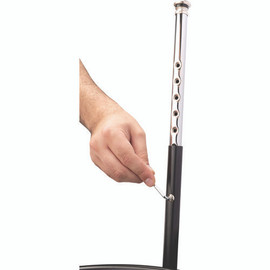 NPS 6200 Series Height Adjustable Heavy Duty Steel Stool, Backless, Supports 500 Lb, 31" To 39" Seat Height, Brown Seat/blk Base