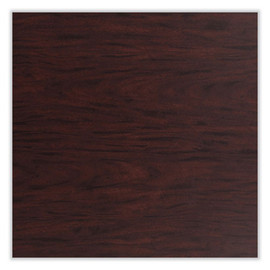 NPS Cafe Table, 36w X 36d X 36h, Square Top/x-base, Mahogany Top, Gray Base