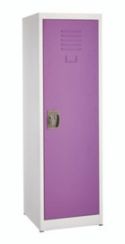 AdirOffice Steel Storage Locker, 1 Compartment, 15 X 15 X 48, Purple