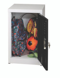 AdirOffice Steel Storage Locker, 1 Compartment, 15 X 15 X 24, Black