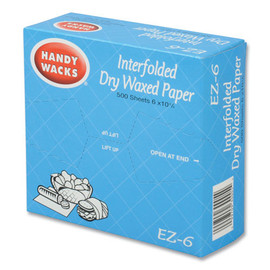 Handy Wacks Interfolded Dry Waxed Paper Deli Sheets, 10.75 X 6, 12/carton