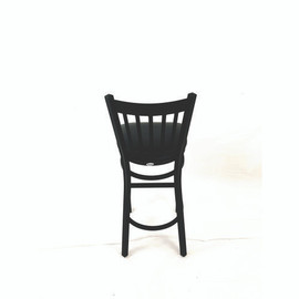JMC Furniture Cobra Series Barstool, Supports Up To 300 Lb, 28.5" Seat Height, Black Seat, Black Back, Black Base