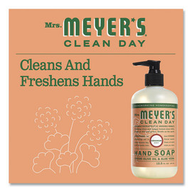 Mrs. Meyer's® Clean Day Liquid Hand Soap, Geranium, 12.5 oz, 6/Carton