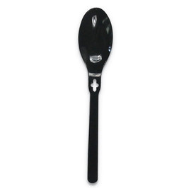 WeGo Spoon Wego Polystyrene, Spoon, Black, 1000/Carton