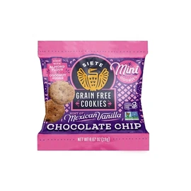 Siete Family Foods Mexican Chocolate Chip Cookies, 0.67 Ounce, 120 Per Case