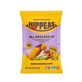 Hippeas Non-Gmo All Dressed Up Puffs, 0.8 Ounce, 21 Per Case