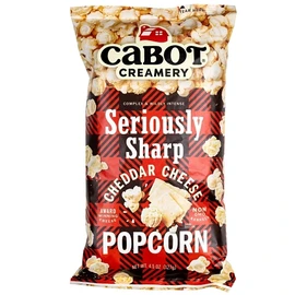 Cabot Seriously Sharp Popcorn, 4.25 Ounce, 6 Per Case