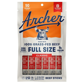 Country Archer Jerky Co Classic Beef Sticks, 1 Ounce, 6 Per Case