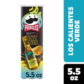 Pringles Crisps Los Calientes Verdes, 5.5 Ounce, 14 Per Case