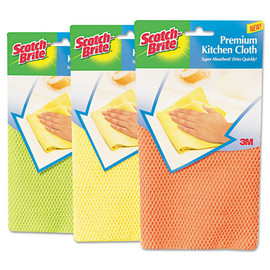 Kitchen Cleaning Cloth, Microfiber, White, 2/pack, 12 Packs/carton