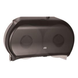 Tork® Twin Jumbo Roll Bath Tissue Dispenser, 19.29 x 5.51 x 11.83, Smoke/Gray Tork® Twin Jumbo Roll Bath Tissue Dispenser, 19.29 x 5.51 x 11.83, Smoke/Gray