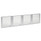 Glass Door Set With Silver Frame For 72" Wide Hutch, 17w X 16h, Clear, 4 Doors/set Glass Door Set With Silver Frame For 72" Wide Hutch, 17w X 16h, Clear, 4 Doors/set
