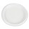 Hi-impact Plastic Dinnerware, Plate, 9" Dia, White, 500/carton