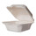 Vegware White Molded Fiber Clamshell Containers, 6 X 12 X 2, White, Sugarcane, 400/carton Vegware White Molded Fiber Clamshell Containers, 6 X 12 X 2, White, Sugarcane, 400/carton