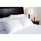 T250 Tone on Tone Hotel Fitted Bed Sheets White with Sateen Stripe, Queen Size