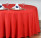 Oxford 72" Red Round Table Linen, 1 Dozen Oxford 72" Red Round Table Linen, 1 Dozen