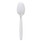 Heavyweight Polypropylene Cutlery, Spoon, Plastic, White, 1,000/Carton
