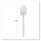 Heavyweight Polypropylene Cutlery, Spoon, Plastic, White, 1,000/Carton