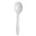 Plastic Cutlery, Mediumweight Soup Spoon, White, 1,000/Carton