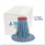 Super Loop Wet Mop Head, Cotton/synthetic Fiber, 5" Headband, Large Size, Blue, 12/carton