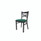 JMC Furniture X Series Chair, Supports Up To 300 Lb, 18" Seat Height, Green Seat, Black Back, Black Base