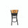 JMC Furniture Liberty Series Barstool, Supports Up To 300 Lb, 28.5" Seat Height, Black Seat, Natural Back, Black Base