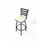 JMC Furniture Boggs Series Barstool, Supports Up To 300 Lb, 30.5" Seat Height, Cream Seat, Black Back, Black Base