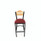JMC Furniture Eagle Series Barstool, Supports Up To 300 Lb, 28.5" Seat Height, Burgundy Seat, Natural Back, Black Base
