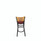 JMC Furniture Jones River Series Barstool, Supports Up To 300 Lb, 28.5" Seat Height, Burgundy Seat, Natural Back, Black Base