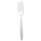 Heavyweight Polypropylene Cutlery, Fork, White, 1000/carton