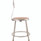 NPS 6200 Series Heavy Duty Steel Stool With Backrest, Supports Up To 500 Lb, 18" Seat Height, Brown Seat, Gray Back/base
