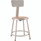 NPS 6200 Series Heavy Duty Steel Stool With Backrest, Supports Up To 500 Lb, 18" Seat Height, Brown Seat, Gray Back/base
