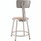 NPS 6200 Series Heavy Duty Steel Stool With Backrest, Supports Up To 500 Lb, 18" Seat Height, Brown Seat, Gray Back/base