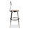 NPS 6200 Series 19" To 27" Height Adjustable Heavy-duty Stool With Backrest, Supports Up To 500 Lb, Masonite Seat/black Base